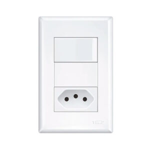 Interruptor simples/tomada 2P+T 10A EVIDENCE