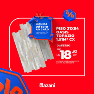 Piso 31x54 - Oasis Topázio - 1,51M² CX