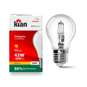 Lâmpada Halógena 42W 127V KIAN