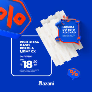 Piso 31x54 - Oasis Pérola - 1,51M² CX